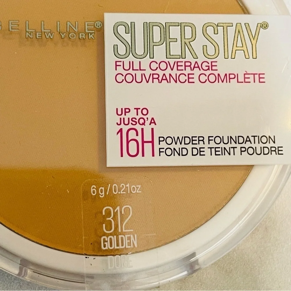 Maybelline 16H #312 Golden Doré Super Stay Full Coverage Powder Foundation